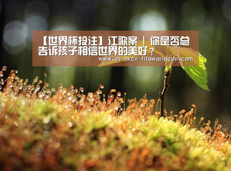 【世界杯投注】江歌案 | 你是否总告诉孩子相信世界的美好?(图1) 世界杯投注